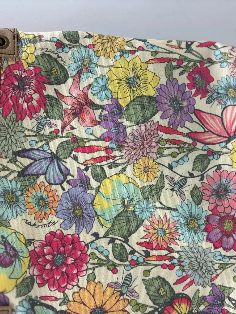 Sakroots Crossbody Bag-Colorful Floral Print-EUC